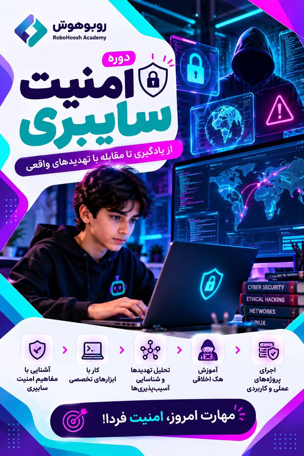 پوستر دوره دوره جامع امنیت سایبری 